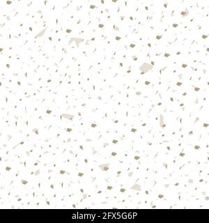 Motivo senza giunture terrazzo. Texture pavimento classico e terroso. Sfondo classico fatto di pietre naturali, granito, quarzo, marmo e calcestruzzo. Mare pulito Illustrazione Vettoriale