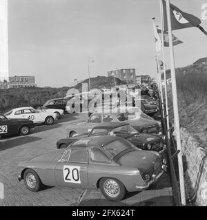 16° raduno di tulipani iniziato a Noordwijk, panoramica, 21 aprile 1964, Paesi Bassi, foto agenzia stampa del xx secolo, notizie da ricordare, documentario, fotografia storica 1945-1990, storie visive, Storia umana del XX secolo, che cattura momenti nel tempo Foto Stock