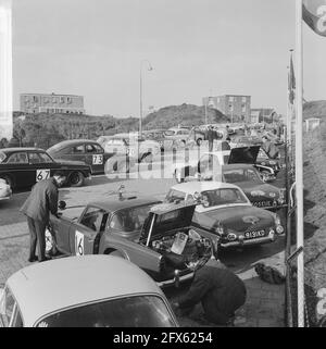 16° raduno di tulipani iniziato a Noordwijk, panoramica, 21 aprile 1964, Paesi Bassi, foto agenzia stampa del xx secolo, notizie da ricordare, documentario, fotografia storica 1945-1990, storie visive, Storia umana del XX secolo, che cattura momenti nel tempo Foto Stock