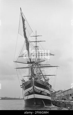 Arrivo Amerigo Vespucci per Sail Amsterdam, 29 luglio 1985, arrivi, Paesi Bassi, foto agenzia stampa del xx secolo, notizie da ricordare, documentario, fotografia storica 1945-1990, storie visive, Storia umana del XX secolo, che cattura momenti nel tempo Foto Stock