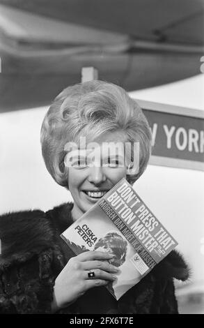 Ciska Peters (cantante) partì per New York per offrire un record all'uno, 19 ottobre 1964, cantanti, Paesi Bassi, foto agenzia stampa del xx secolo, notizie da ricordare, documentario, fotografia storica 1945-1990, storie visive, Storia umana del XX secolo, che cattura momenti nel tempo Foto Stock