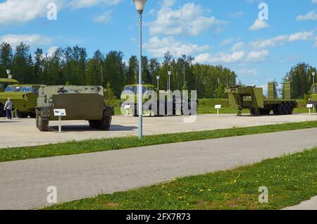 Patriot Park, Regione di Mosca, Russia, 22 maggio 2021. Esposizione di attrezzature militari Foto Stock
