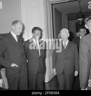 Visita del primo ministro Marijnen e del ministro LUN in Germania occidentale, LUN, Marijnen, Erhard, 1 ottobre 1964, visite, ministri, Paesi Bassi, foto agenzia stampa del XX secolo, notizie da ricordare, documentario, fotografia storica 1945-1990, storie visive, Storia umana del XX secolo, che cattura momenti nel tempo Foto Stock