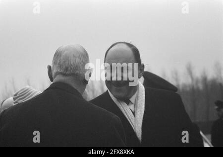 Visita del Presidente De Gaulle nei Paesi Bassi. 12, De Gaulle (capo), n° 13 De Gaulle e LUN, 16 marzo 1963, visite, Paesi Bassi, foto dell'agenzia stampa del XX secolo, notizie da ricordare, documentario, fotografia storica 1945-1990, storie visive, Storia umana del XX secolo, che cattura momenti nel tempo Foto Stock