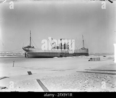 CA-Bank sulla spiaggia di Bloemendaal, 4 aprile 1949, spiagge, Paesi Bassi, foto agenzia stampa del xx secolo, notizie da ricordare, documentario, fotografia storica 1945-1990, storie visive, Storia umana del XX secolo, che cattura momenti nel tempo Foto Stock