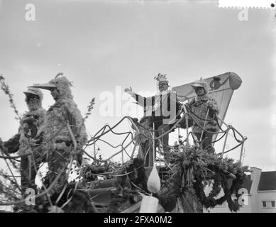 Sfilata di Carnevale a Maastricht, 12 febbraio 1961, sfilate, Paesi Bassi, foto agenzia stampa del XX secolo, notizie da ricordare, documentario, fotografia storica 1945-1990, storie visive, Storia umana del XX secolo, che cattura momenti nel tempo Foto Stock