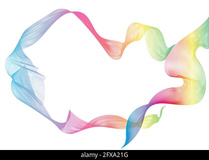Astratto colorato linea onda sfondo, astratto spazio poligonale basso sfondo poly scuro con punti di connessione e linee struttura di connessione Futurist Foto Stock