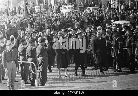 Commemorazione dei morti sulla diga, 3 maggio 1967, commemorazioni dei morti, Paesi Bassi, foto agenzia stampa del XX secolo, notizie da ricordare, documentario, fotografia storica 1945-1990, storie visive, Storia umana del XX secolo, che cattura momenti nel tempo Foto Stock