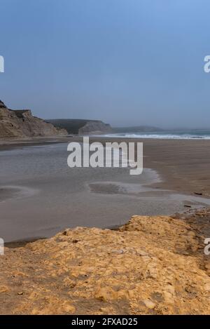 Costa del Pacifico da Point Reyes National Seashore, Marin County, California, Stati Uniti, Draes Beach Foto Stock