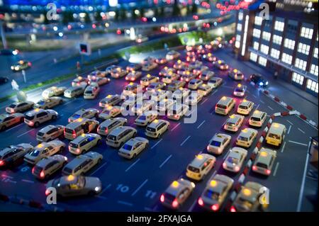 MINIATUR WUNDERLAND AMBURGO. MiWuLa. Ad Amburgo ist die größte Modelleisenbahnanlage der Welt. In der historischen Speicherstadt. Foto Stock