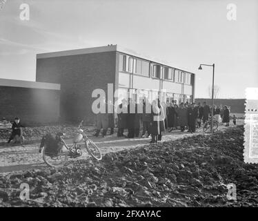 Primi abitanti Digna Johannapolder Rotterdam, 2 marzo 1957, residenti, Paesi Bassi, foto agenzia stampa del xx secolo, notizie da ricordare, documentario, fotografia storica 1945-1990, storie visive, Storia umana del XX secolo, che cattura momenti nel tempo Foto Stock