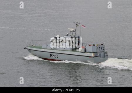 La Royal Navy Scimitar classe pattuglia barca HMS SABRE (P285) Foto Stock