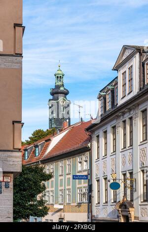 Germania, Turingia, Weimar, Schloss Weimar City Palace nel centro storico Foto Stock