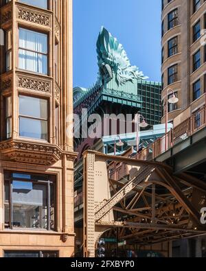 Harold Washington Library Foto Stock