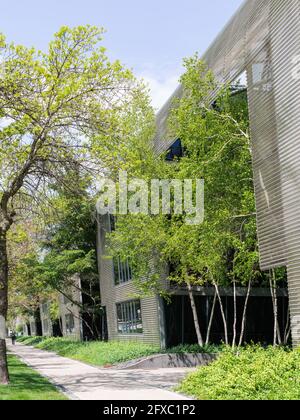 State Street Village all'Illinois Institute of Technology progettato da Helmut Jahn Foto Stock