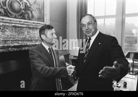 Il primo ministro Van Agt riceve il presidente della CDU della Germania occidentale Helmut Kohl, 13 settembre 1978, ricevimenti, politici, I Paesi Bassi, foto agenzia stampa del XX secolo, notizie da ricordare, documentario, fotografia storica 1945-1990, storie visive, Storia umana del XX secolo, che cattura momenti nel tempo Foto Stock