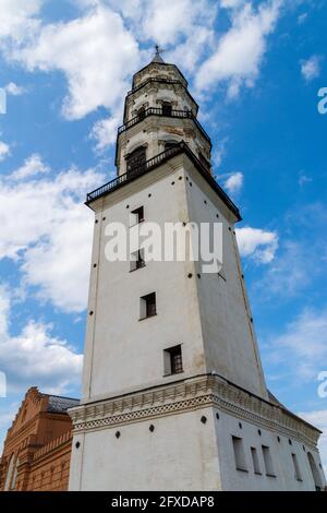 Nevyanskaya Torre Pendente, un monumento storico del 18 ° secolo. Foto Stock