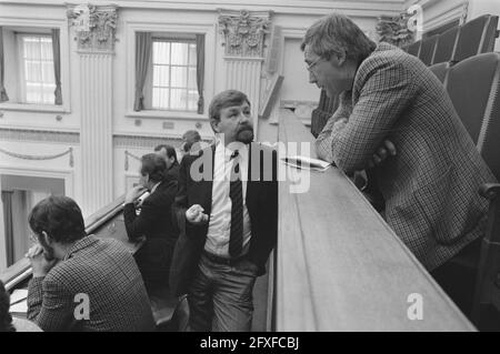 Lower House, riunione del comitato su una parte della polizia a carico del bilancio, 12 dicembre 1988, politica, Paesi Bassi, foto agenzia stampa del xx secolo, notizie da ricordare, documentario, fotografia storica 1945-1990, storie visive, Storia umana del XX secolo, che cattura momenti nel tempo Foto Stock