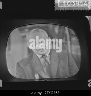VARA broadcast en passant in Bellevue, 26 maggio 1959, televisione, trasmissioni, I Paesi Bassi, foto agenzia stampa del XX secolo, notizie da ricordare, documentario, fotografia storica 1945-1990, storie visive, Storia umana del XX secolo, che cattura momenti nel tempo Foto Stock