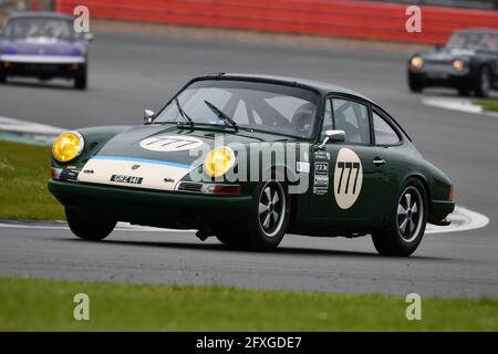 Guy Ziser, Porsche 911, HSCC Historic Road Sports Championships, Historic Sports Car Club, HSCC, International Trophy Meeting, Silverstone Grand Prix Foto Stock