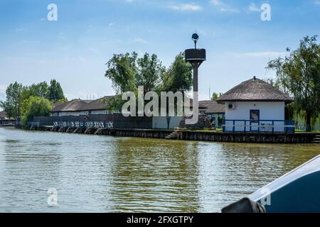 Villaggio di Gura Portitei, penisola di Portita sul delta del Danubio, Romania, Europa dell'Est Foto Stock