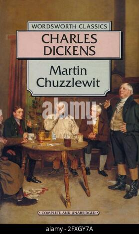 Copertina del libro "artin Chuzzlewit" di Charles Dickens. Foto Stock