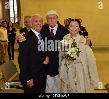 Foto Repertorio, Italia. 27 maggio 2021. MUSEO DEL DUOMO INCONTRO CON CARLA FRACCI E BEPPE MENEGATTI PER i 50 ANNI DI MATRIMONIO, nella piede insieme A FERRUCCIO SOLERI (MILANO - 2014-09-29, DUILIO PIAGGESI) contesto in cui è stata presa, E senza l'intento diffamatorio del decoro delle persone rappresentate (Photo Repertoire - 2021-05-27, DUILIO PIAGGESI) p.s. la foto e' utilizzabile nel messaggio del contenuto in cui e' stata attaccata, e senza intenzione diffamatorio del decoro delle persone rappresentate Credit: Independent Photo Agency/Alamy Live News Foto Stock