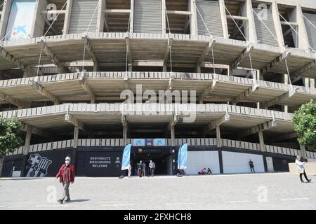 Barcellona, Spagna. 27 maggio 2021. Vaccinazioni contro Covid-19 al Camp Nou, Barcellona 27 maggio 2021 Credit: CORDON PRESS/Alamy Live News Foto Stock