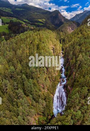 Cascate Tures, Valle Tures, Dolomiti, Alto Adige, Italia, Europa Foto Stock