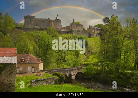 Chateau de Chastellux in Borgogna in Francia Foto Stock