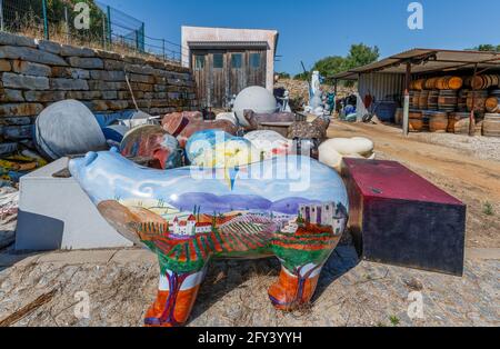 Sculture a Quinta dos Vales, estômbar, Algarve, Portogallo Foto Stock