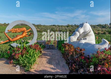 Sculture a Quinta dos Vales, estômbar, Algarve, Portogallo Foto Stock