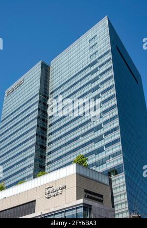 Il NYU Langone Medical Center Complex si trova sull'East River, New York City, USA Foto Stock