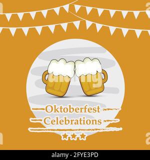 Festa della birra Oktoberfest Illustrazione Vettoriale