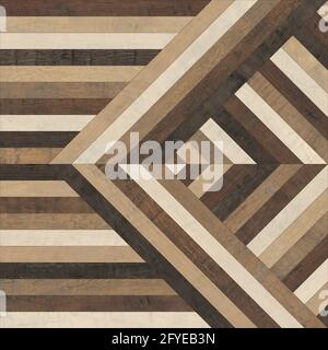 strisce di legno di colore marrone e beige texture per l'uso di piastrelle e carta da parati Foto Stock