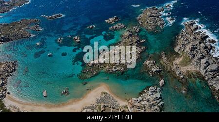 FRANCIA, CORSE DU SUD, ARCHIPEL DES LAVEZZI, ISOLA DI LAVEZZI Foto Stock