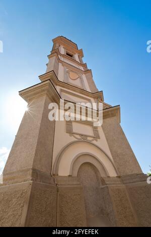 HAUTE-CORSE (2B) BALAGNE REGIONE CALENZANA. CHIESA DI STE BLAISE (XII SECOLO) MONUMENTO STORICO Foto Stock