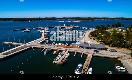 Porto degli ospiti di Kasnas Foto Stock
