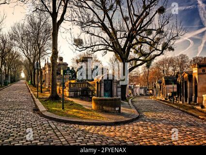 FRANCIA. PARIGI (75) CIMITERO DI PERE LACHAISE. Foto Stock