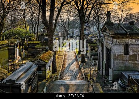 FRANCIA. PARIGI (75) CIMITERO DI PERE LACHAISE Foto Stock