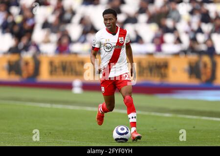 Nathan Tella of Southampton - West Ham United v Southampton, Premier League, London Stadium, London, UK - 23 maggio 2021 solo uso editoriale - si applicano le restrizioni DataCo Foto Stock