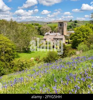 San Michele Arcangelo, Kirkby Malham Foto Stock