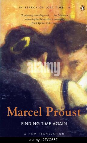 Copertina del libro 'in Search of Lost Time, Finding Time Again' di Marcel Proust. Foto Stock