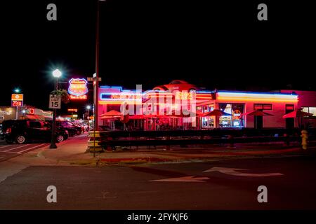 Il miglior cibo Cruisers 50's Diner Delicious Foto Stock