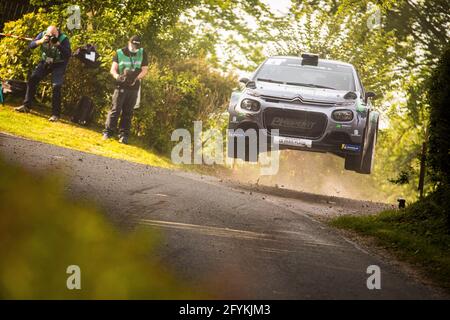 04 CAMILLI Eric, BURESI François Xavier, PH SPORT di Minerva Oil, Citroen C3, azione durante il Rallye du Touquet 2021, 1° round del Championnat de France des Rallyes 2021, dal 27 al 29 maggio a le Touquet, Francia - Foto Bastien Roux / DPPI Foto Stock