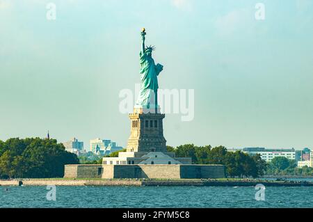 Statua della Libertà, New York, Stati Uniti d'America Foto Stock
