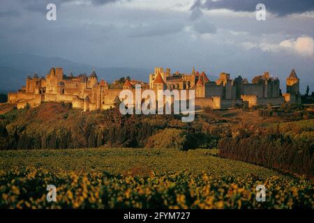 FRANCIA. AUDE (11) CITTADELLA DI CARCASSONNE Foto Stock