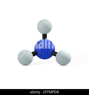 Molecola di ammoniaca, illustrazione Foto Stock