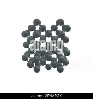 Molecola di diamante, illustrazione Foto Stock