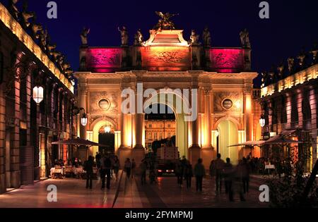 FRANCIA. MEURTHE-ET-MOSELLE (54) CITTÀ DI NANCY. PIAZZA STANISLAS (PATRIMONIO MONDIALE DELL'UNESCO) Foto Stock